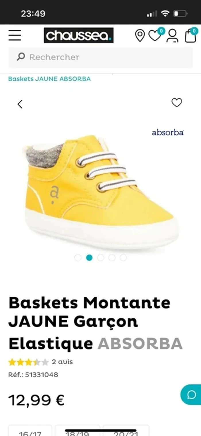 Baskets jaunes 👶 - photo numéro 7