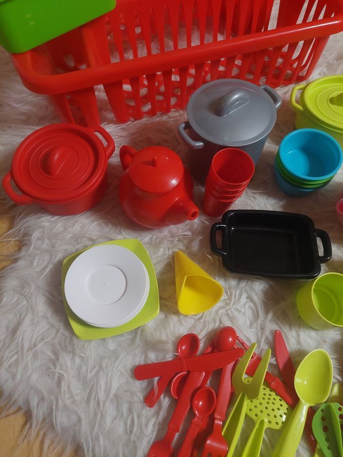 Gros lot dinettes + égouttoir + range couverts Ecoiffier/ikea TBE 🍽 - photo numéro 4