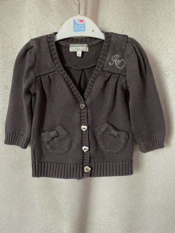 Gilet gris coeur 🤍 6 mois Kimbaloo