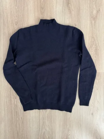 Pull col cheminé bleu marine homme asos design