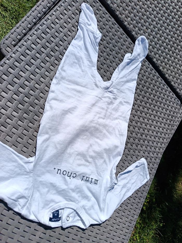 Pyjama grenouillère léger fin très bon état Kiabi 3 mois 62 cm. - photo numéro 6