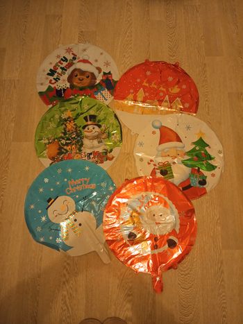 Ensemble de 6 ballons helium Noël neufen