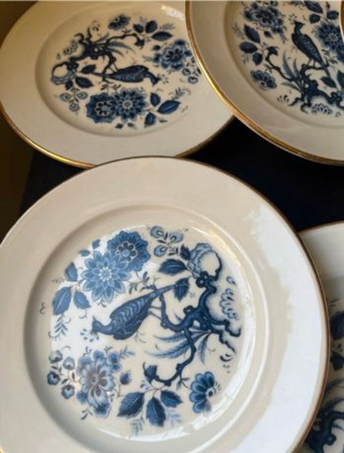 Magnifique lot de 6 petites assiettes à dessert ou fromage Limoges Vintage - photo numéro 6