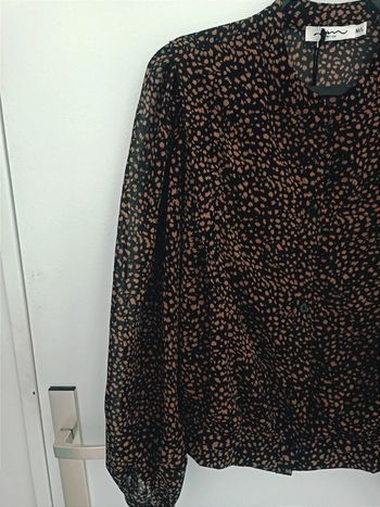 Chemisier blouse motif tacheté Taille M/L Neuf avec étiquette