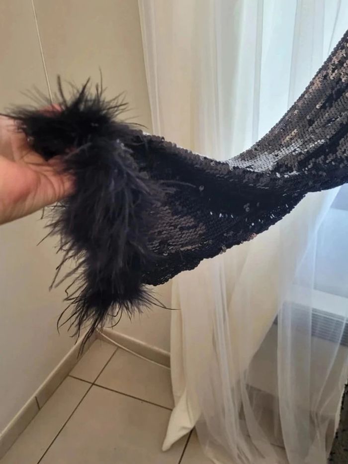 Robe de soirée midi noire 38 - photo numéro 4