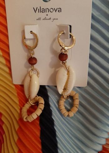 Boucles d'oreilles coquillage vilanova neuf
