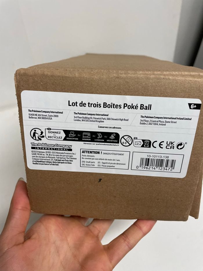 Coffret de 3 Pokeball Pokémon - Neuf sous scellage - photo numéro 8