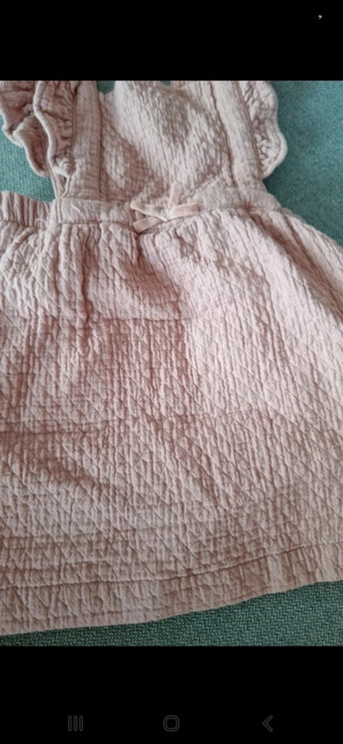 Robe à bretelles en pied de poule Kiabi 12mois 74cm 👻 - photo numéro 3