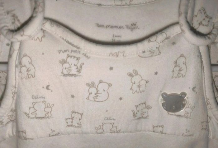 Pyjama velours  2 pièce sergent major 3 mois - photo numéro 5