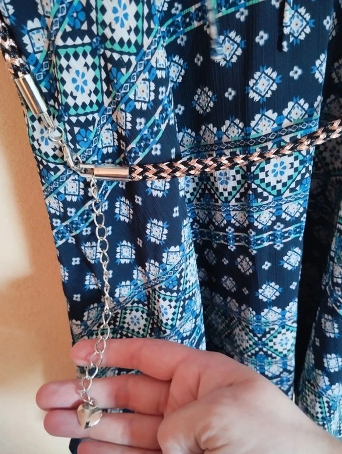 Neuve! Robe légère sans manches tons bleus LPB taille S - photo numéro 3