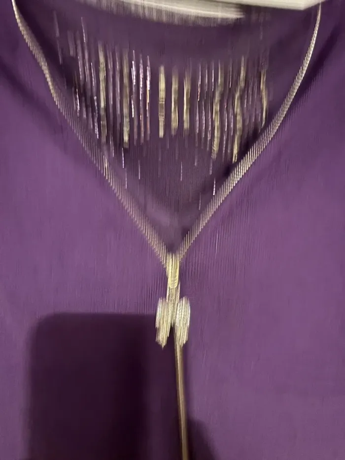 Jolie pull long violet taille unique - photo numéro 4