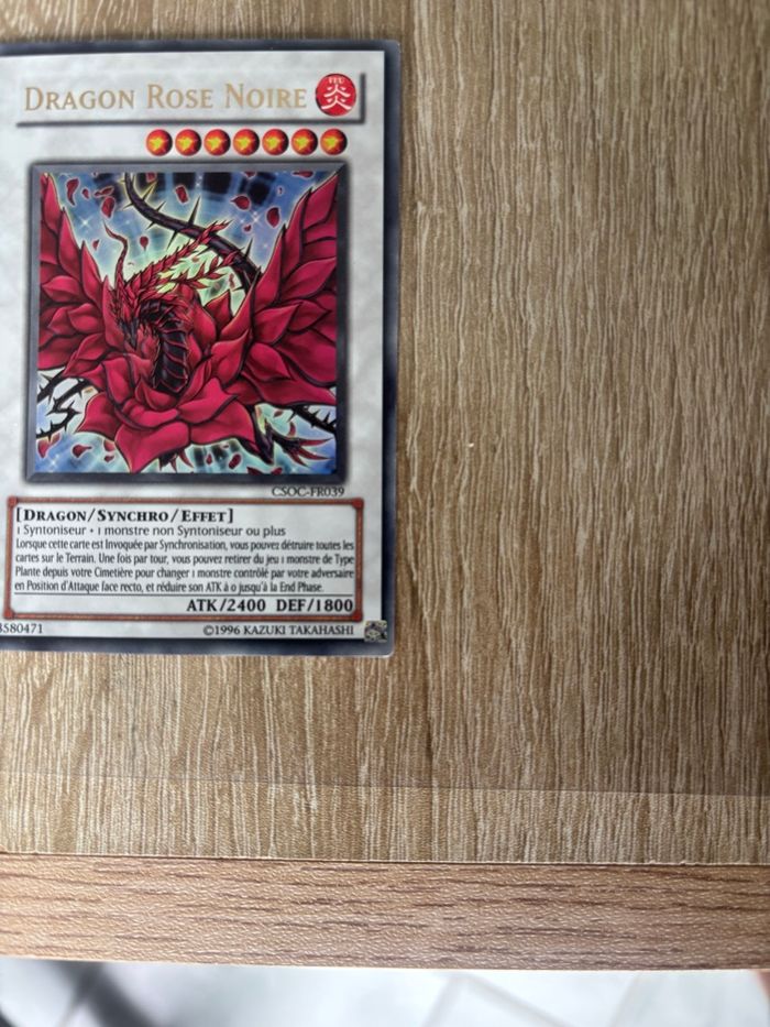 Dragon Rose Noire (UR) csoc-fr039 carte Yu-Gi-Oh - photo numéro 8