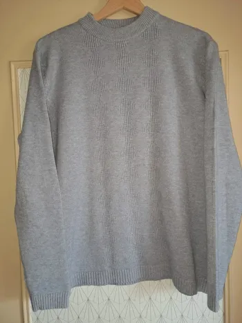 Pull tout doux chaud femme Ren moda gris XL/XXL comme neuf