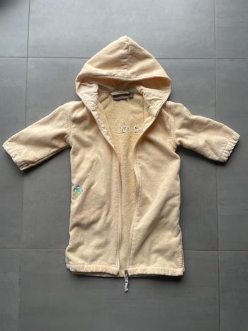 Peignoir de bain fille Carré Blanc