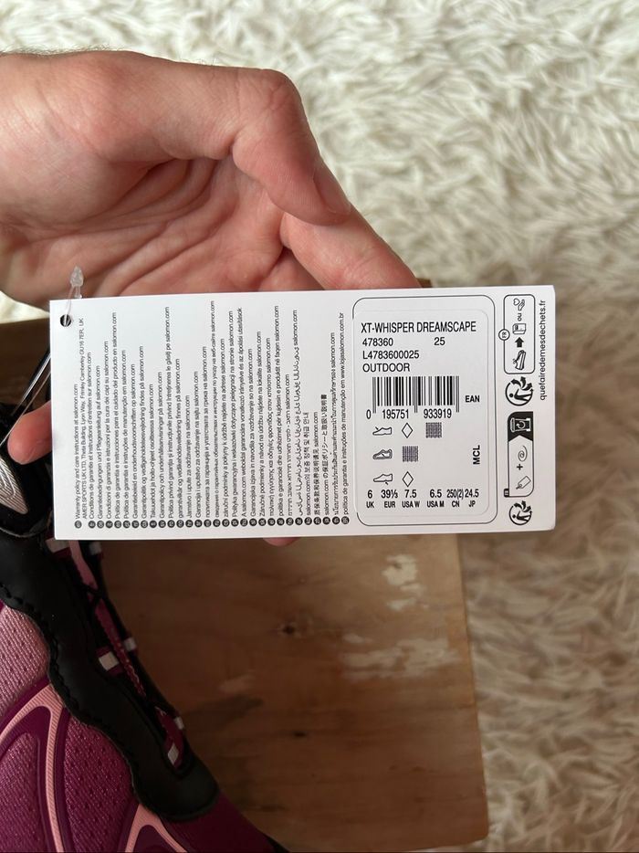Salomon XT Whisper black / fairytal / knockout - taille 39,5 - photo numéro 9