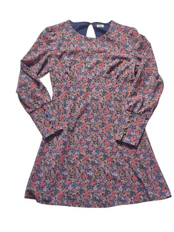 Robe courte dos nu fleurie taille unique