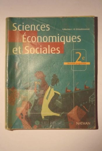 Manuel Sciences Economiques et Sociales 2e Nouveau Programme