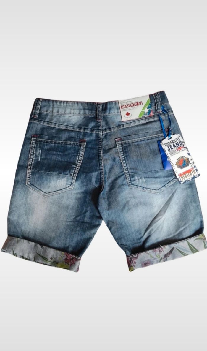 Short jeans homme bleu desierto T.44 it,40 fr - photo numéro 2