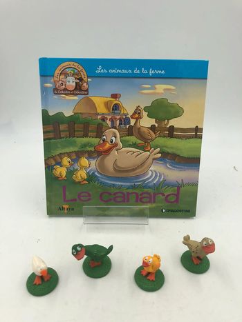 Livre + figurines Altaya les animaux de la ferme N•24 le canard