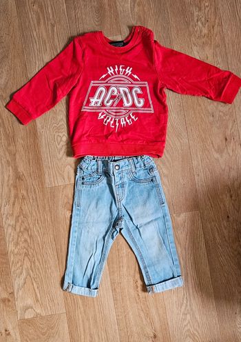 Ensemble garcon pull ACDC et jean