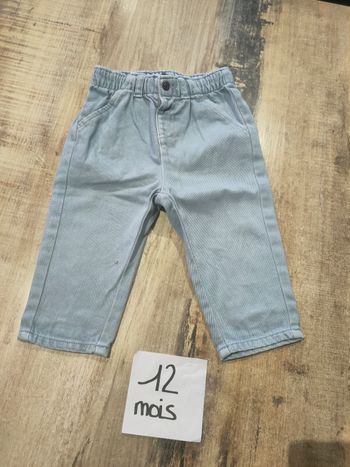 Jeans bleu clair pour bébé garçon 12 mois Kiabi