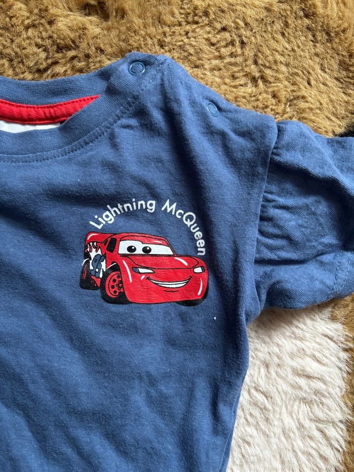 Tee shirt bleu CARS Disney t.12m - photo numéro 3