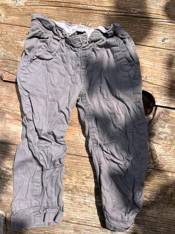 Pantalon large gris tape à l’œil taille 18 mois