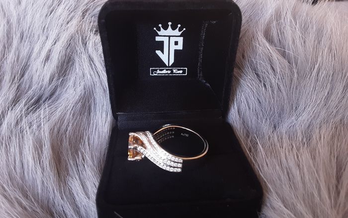 Bague mariage fiançailles anniversaire gravée Au750 Moissanite 9mm 3carats cadeau pour elle - photo numéro 6