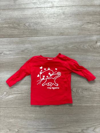 T-shirt manches longues 6 mois