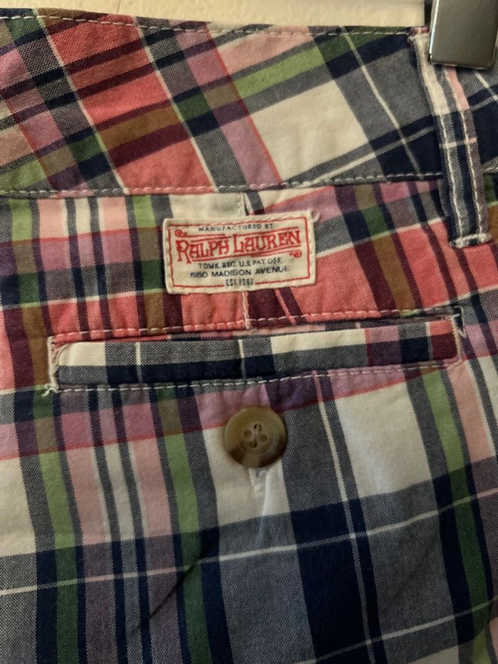 Short en coton motif madras 14 ans - Ralph Lauren - photo numéro 4