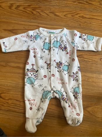 Pyjama velours/eponge   vertbaudet