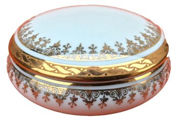 Bonbonnière / Boite à bijoux Les productions Danijac sur porcelaine de