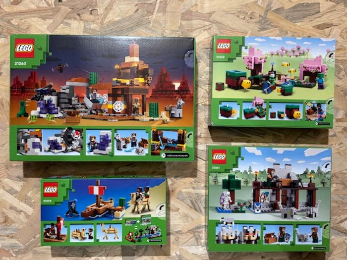 Pack LEGO Minecraft - 21259 / 21260 / 21261 / 21263 - Neufs et scellés - photo numéro 2