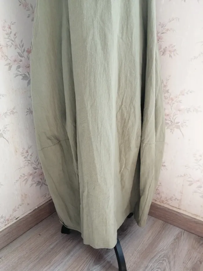Robe longue kaki coupe "boule" sur le bas / shein / (44-0XL) - photo numéro 3