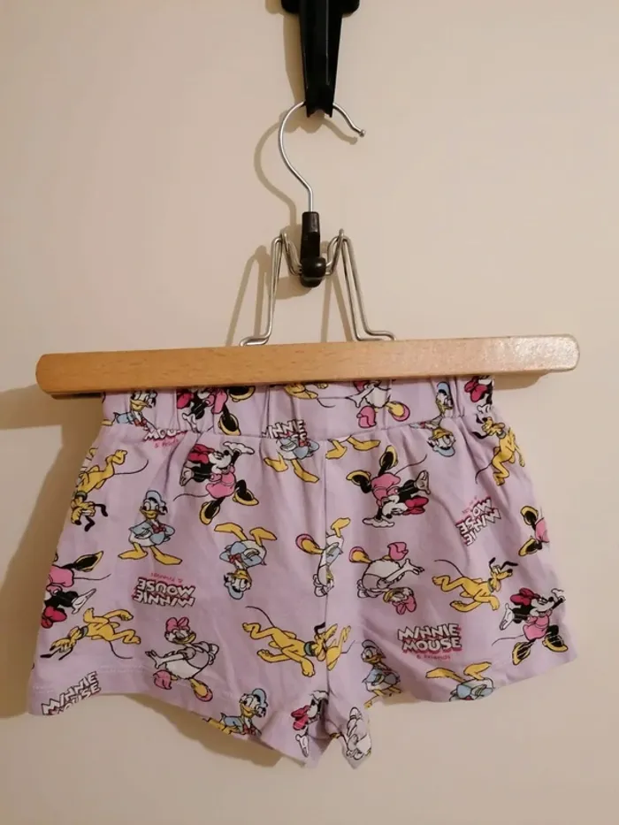 Ensemble Tee-shirt et short fille été minnie disney primark 9-12 mois - photo numéro 5