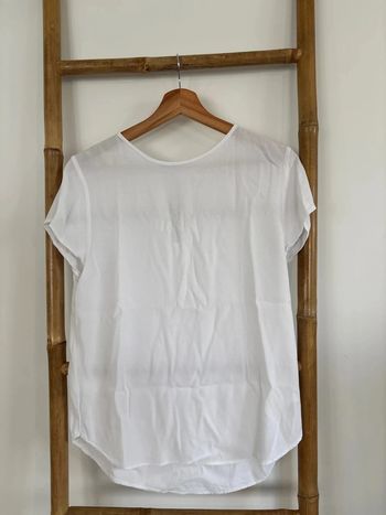 t shirt blanc transparent H&M taille S