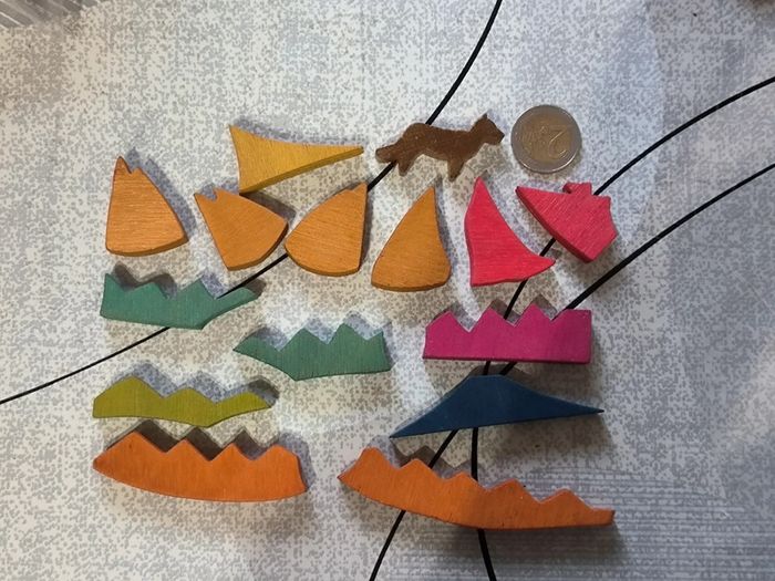 Jeu en bois avec un renard