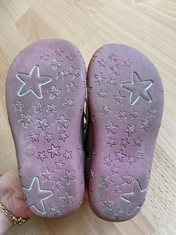 Belle paire de bottines en cuir Du Pareil Au Même T. 23 fille - photo numéro 5