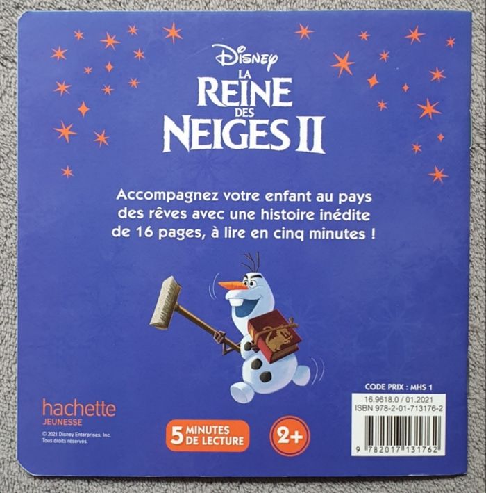Livre "La Reine des Neiges 2, Olaf aime les livres" - Mon Histoire du soir (Dès 2 ans) / Disney - photo numéro 2