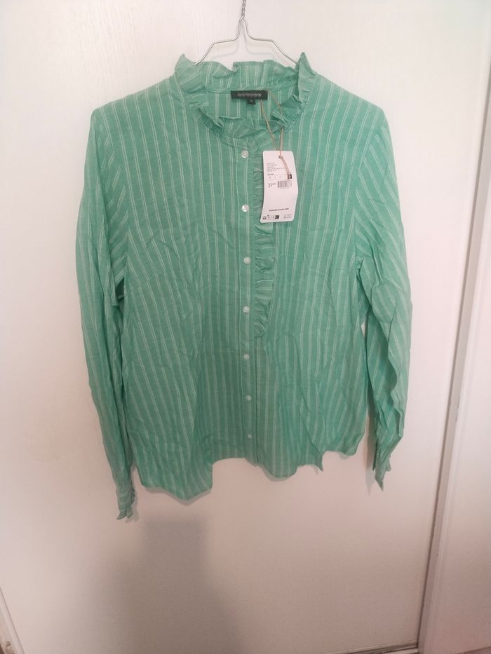 Chemise verte bonobo taille S soit 36/38