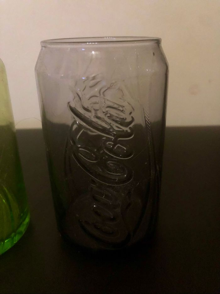Verres »Coca-Cola »vert et violet - photo numéro 3