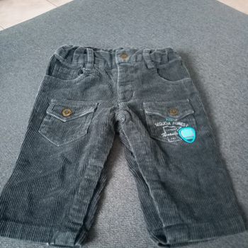 Pantalon effet velours