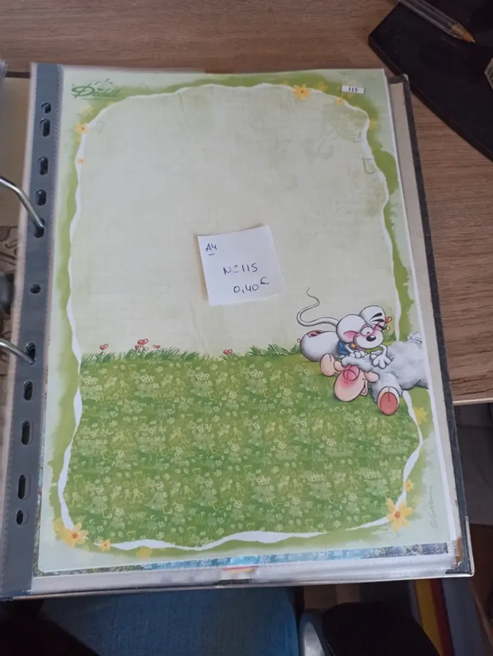 Feuille Diddl A4 115 0,40€