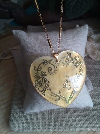 Collier cœur n'acre naturelle