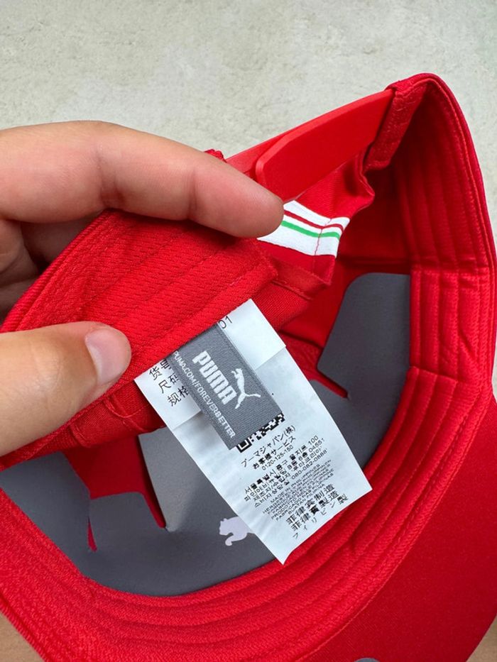 Casquette Puma Ferrari F1 16 Charles Leclerc Rouge Neuve - photo numéro 8