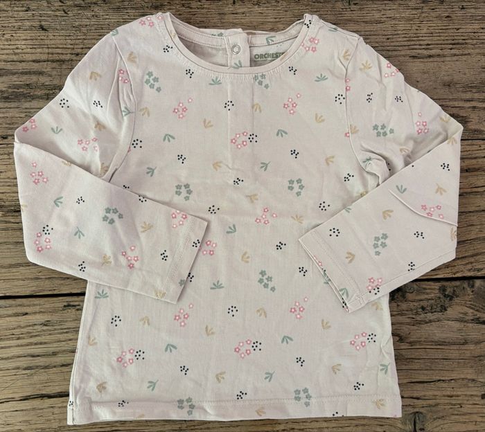 Lot 2 t-shirt bébé fille 23 mois - photo numéro 2