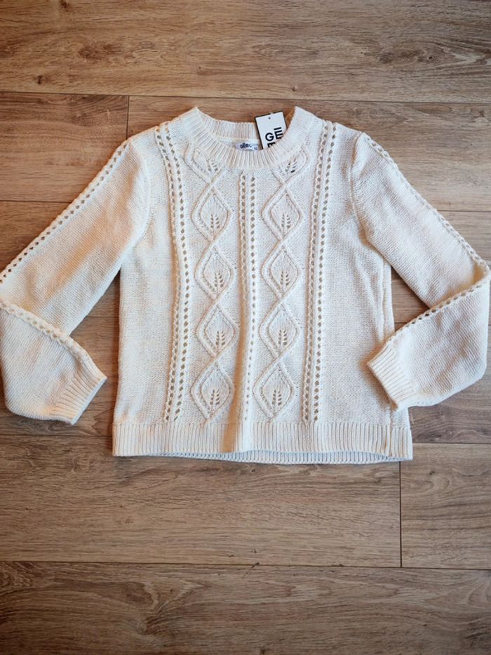 Pull fin maille douce gemo ajouré