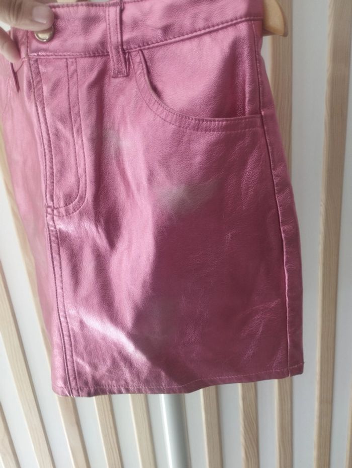 Jupe rose Kiabi brillante 10ans - photo numéro 4