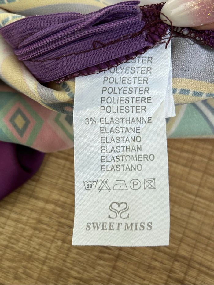 Robe imprimée satinée sans manches Sweet Miss taille S TBE - photo numéro 10