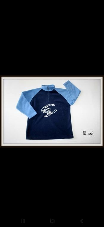 Polaire bleu marine/bleu clair